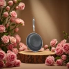 Honeycomb non-stick frying pan, stainless iron wok, household healthy and durable cookware Application Scenario